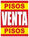 Pisos Venta Pisos SPANISH FLOORING SALE Window Poster Sign 22x28